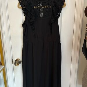 H&M Black and Red Sleeveless Sundress